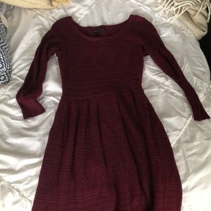 maroon dress